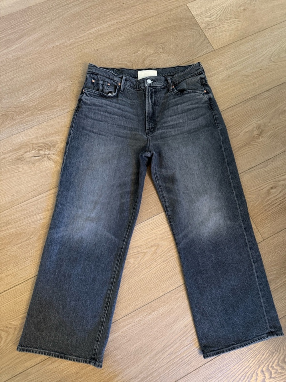 Mother Superior Mid-Rise Maven Ankle Jeans Washed Black